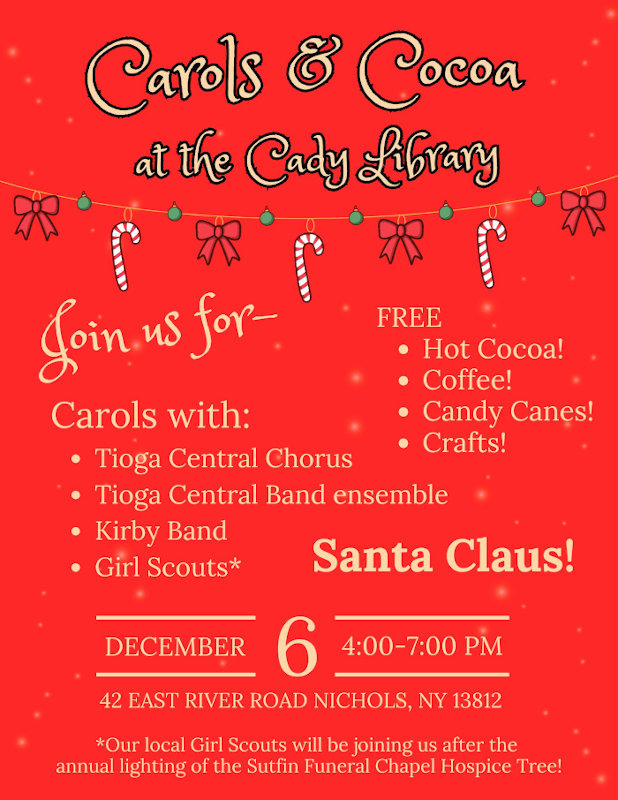 Carols & Cocoa At Cady
